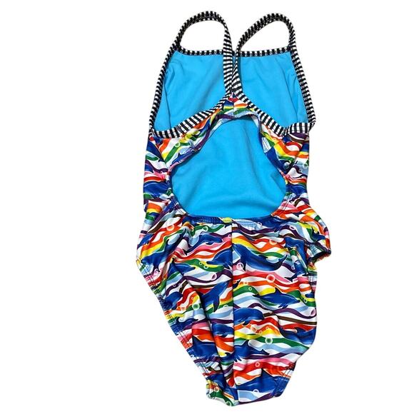 Dolfin Uglies Print V-Back One Piece Swimsuit Size 30 New NWT DS0510 - Picture 2 of 4